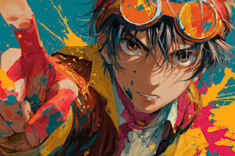 anime character, fanart, and original character