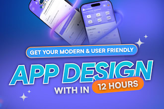 do mobile app UI UX design, app screens, prototype in figma