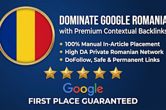create 300 high da SEO backlinks for romania google ranking