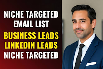 build niche targeted email list b2b leads for email marketing