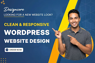 design clean and responsive wordpress website