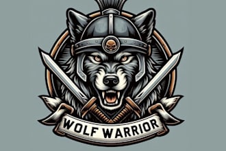 design high quality custom wolf logo with unlimited revision