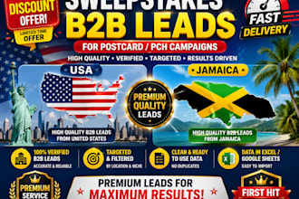 generate p c h first hit premium sweep stakes b2b data