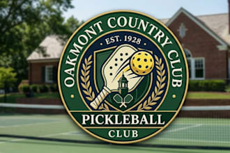 create a pickleball logo for country clubs