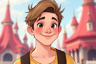 draw your portrait in disney style