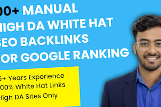 build high da white hat SEO backlinks for google ranking