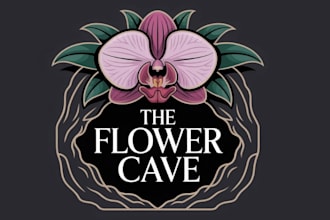 design a beautiful flower logo for your business