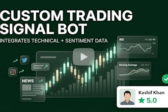 develop a custom trading bot for crypto, forex and stocks