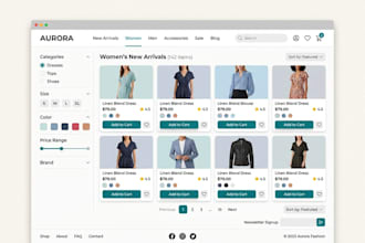 design ecommerce website UI UX
