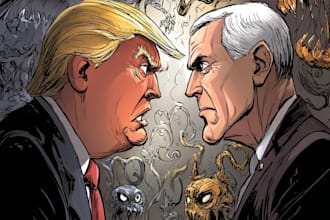do a political cartoon art