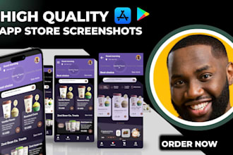 design app screenshots for app store and play store