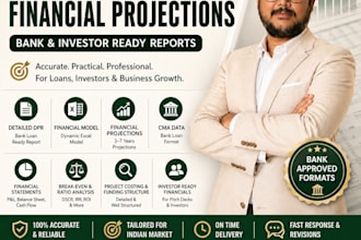 build financial model cma report and business projections