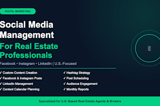 manage your social media and create content for real estate