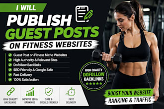 publish guest posts on fitness websites