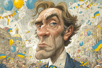 stunning digital political cartoon for political cartoon
