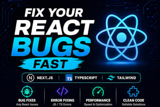 fix react next js bugs and frontend issues fast