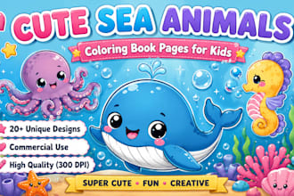 create cute cozy animal coloring book pages for amazon kdp