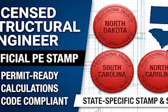 structural engineer north dakota stamp south carolina north carolina pe stamp