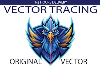 manually vectorize and redraw your logo