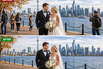 remove people, remove object, remove a person with photoshop