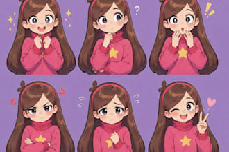 create pngtuber avatar png vtuber live2d vtuber png tuber 2d character design