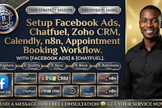 setup facebook ads chatfuel zoho crm calendly n8n appointment booking workflow