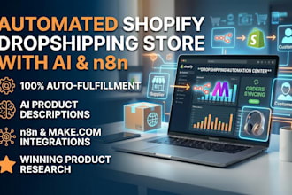build a fully automated shopify dropshipping store with ai and n8n