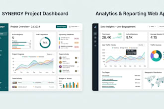 design creative UI UX dashboards and web apps