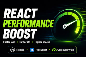 optimize react next js performance and core web vitals