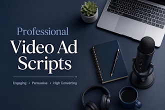 write professional video ad scripts and commercial scripts