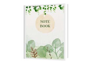 design modern minimalist book and journal cover