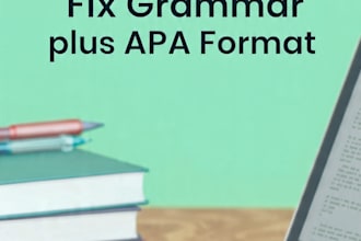 professionally proofread and edit essays with apa 7th format