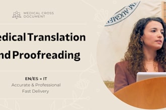 translate medical documents english or spanish to italian