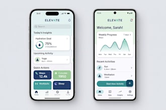 design beautiful UI UX for ios and android apps
