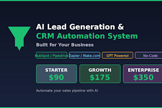build an ai powered lead generation and CRM automation system for your business