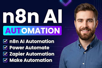 build ai automation with zapier, n8n automation, power automate, make com
