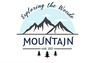 make an amazing mountain logo in very short time
