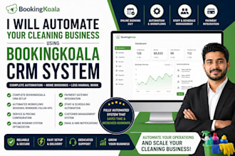 automate your cleaning business using bookingkoala CRM system