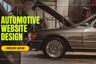 design stunning automotive cars dealership website