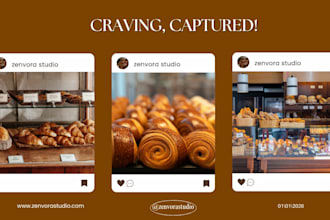 create instagram content for food brands