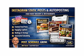 create instagram static posts and autoposting