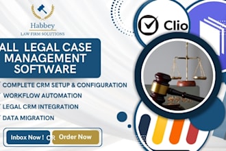 set up, migrate, automate clio filevine lawmatics mycase law ruler for law firms