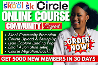 do skool promotion skool community manager online course setup for monetization