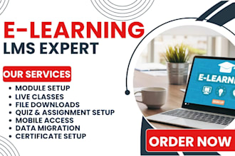 set up elearning moodle eduflow kajabi learndash lifterlms canvas podia arlo lms