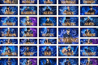 create anime style gaming youtube thumbnail