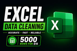 do ms excel data cleaning and formatting, merging, splitting, sorting, deduping