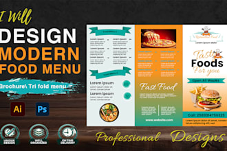 design modern restaurant menu or food menu