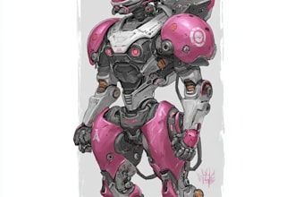 illustrate your mecha, robot and armored characters