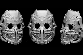 custom sci fi 3d helmet model, superhero helmet, wearable mask for 3d printing