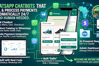 create whatsapp ai chatbot with payment integration